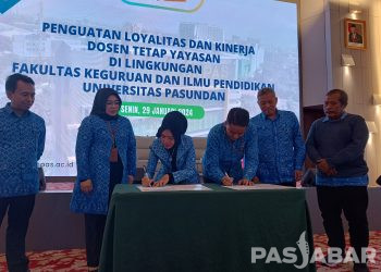 Hadapi Tantangan Berat Dosen FKIP Unpas Tandatangani Fakta Integritas   