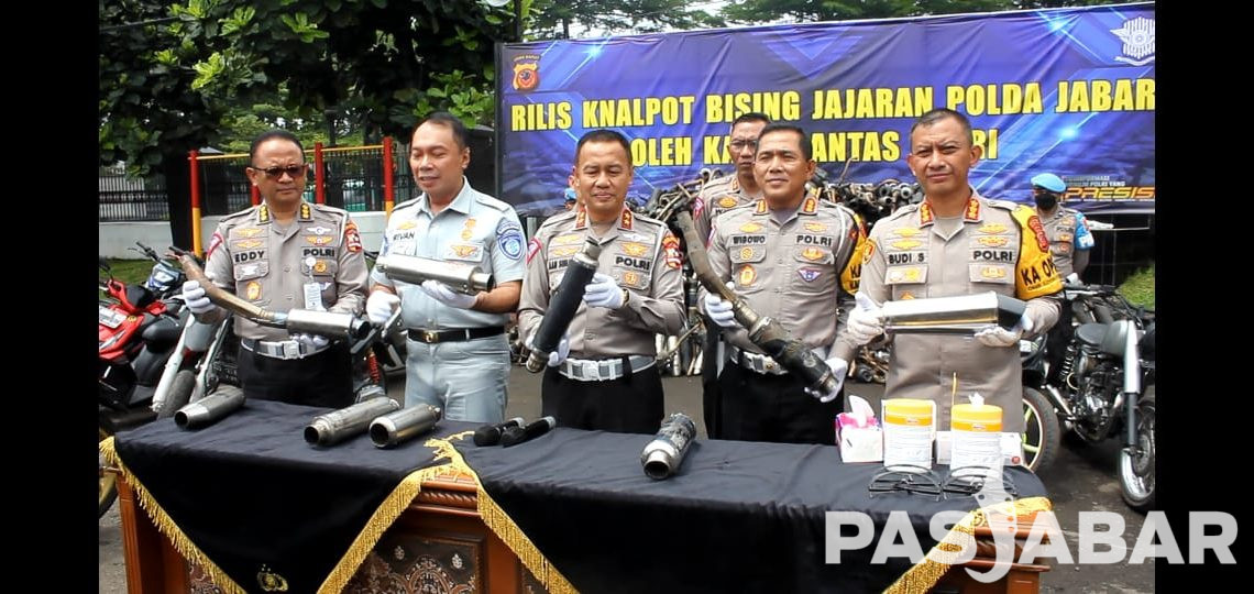 430 Knalpot Brong Disita Korlantas Polri di Minggu Pertama Januari 2024
