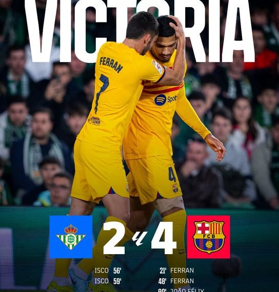 Barcelona Raih poin Penuh saat Melawan Real Betis