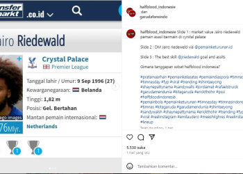 Pemain Crystal Palace Jairo Riedewald Dikabarkan Tertarik Perkuat Timnas Indonesia