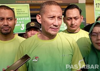 Sandiaga Uno Sosialisasikan Ganjar-Mahfud pada Acara Senam Sehat