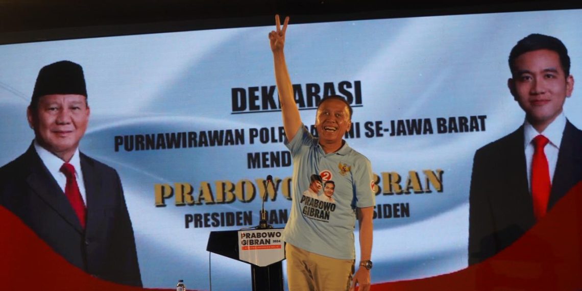 KBPP dan PP POLRI di Jawa Barat Deklrasikan Dukungan untuk Prabowo-Gibran Dipimpin Iwan Bule