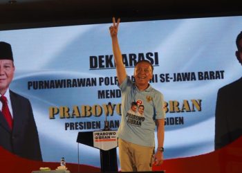 KBPP dan PP POLRI di Jawa Barat Deklrasikan Dukungan untuk Prabowo-Gibran Dipimpin Iwan Bule