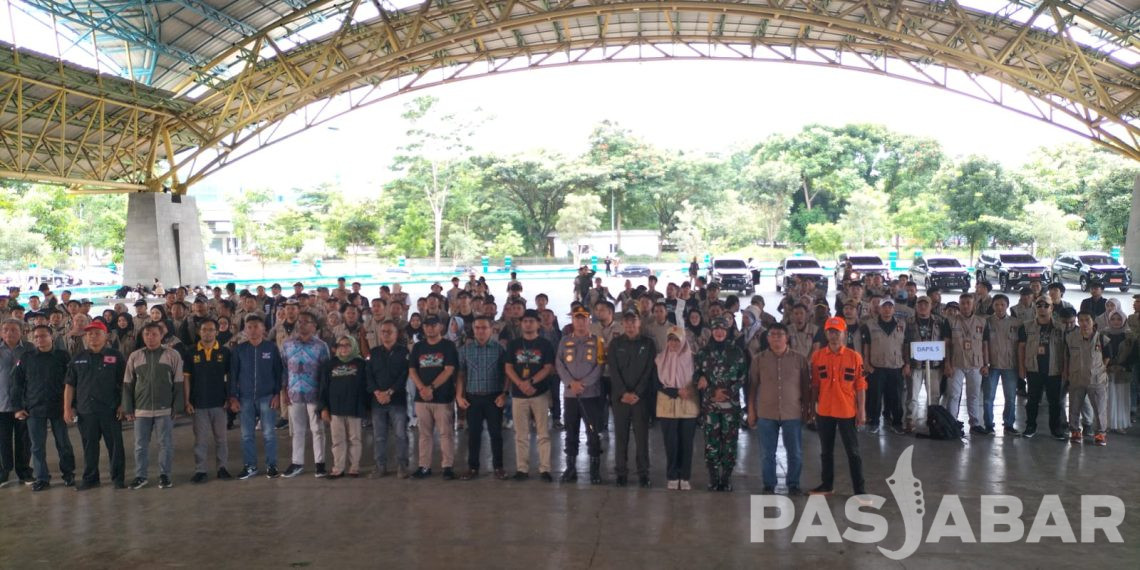 Jelang Masa Tenang, Bawaslu Kabupaten Bandung Gelar Apel Siaga