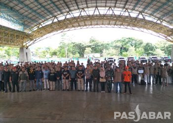 Jelang Masa Tenang, Bawaslu Kabupaten Bandung Gelar Apel Siaga