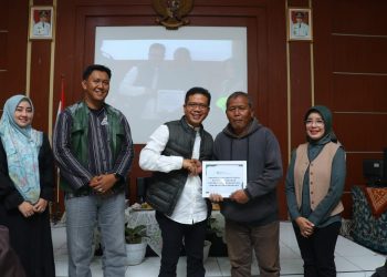 Bupati Bandung Launching BPJS Ketenagakerjaan Bagi Pengemudi Ojeg Pangkalan