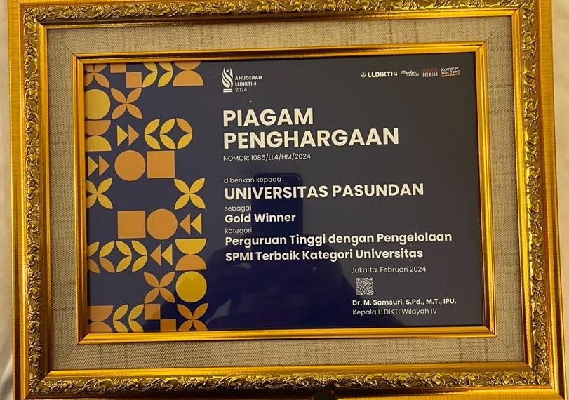 4 Penghargaan di Raih Unpas pada Anugerah LLDIKTI IV 2024