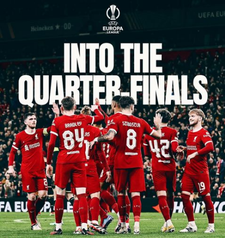 Liverpool vs Sparta: The Reds Pesta Gol 6-1, Lolos ke Perempatfinal Liga Europa