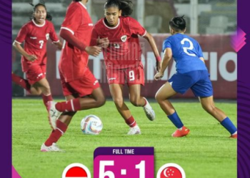 Timnas Putri Indonesia Gulung Singapura