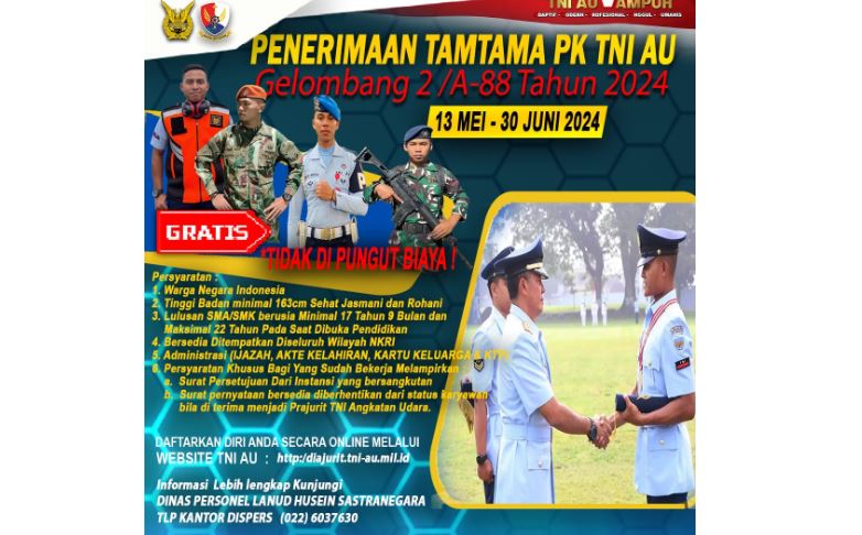 pendaftaran TNI AU