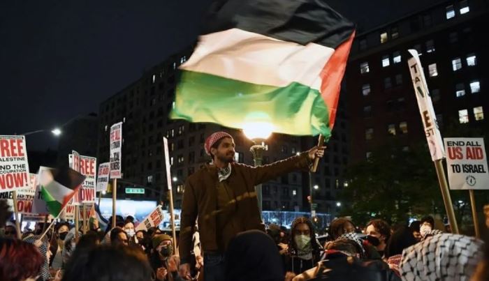demonstran pro-palestina