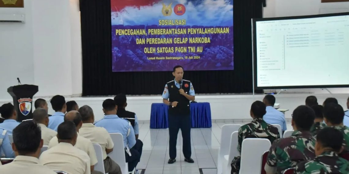 Sosialisasi P4GN TNI AU: Lanud Husein Sastranegara Komitmen Perangi Narkoba