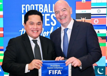Ketum PSSI, Erick Thohir dan Presiden FIFA, Gianni Infantino (Foto: Instagram/Erick Thohir)