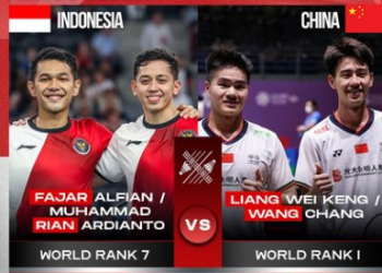 Fajar/Rian akan Menghadapi Unggulan Pertama China di Olimpiade Paris 2024