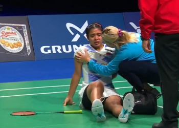 Momen Sedih Gregoria Tunjung di Denmark Open