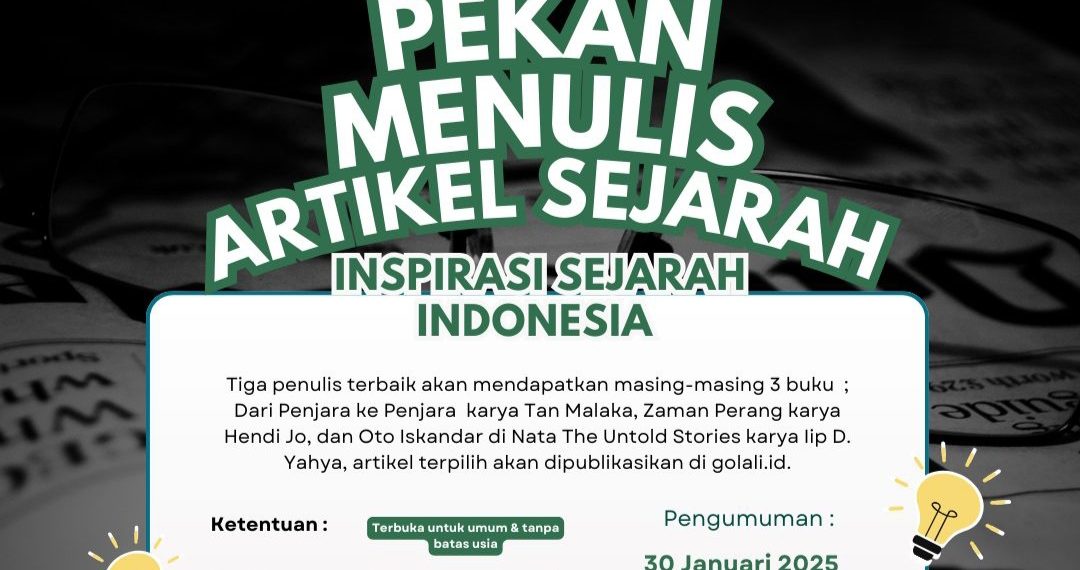 Ajak Publik Berkarya, Temu Sejarah Adakan Pekan Menulis Artikel