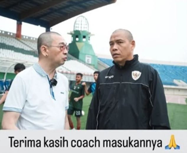 Tim Nova Arianto Bantai Tim Coach Justin 13-0
