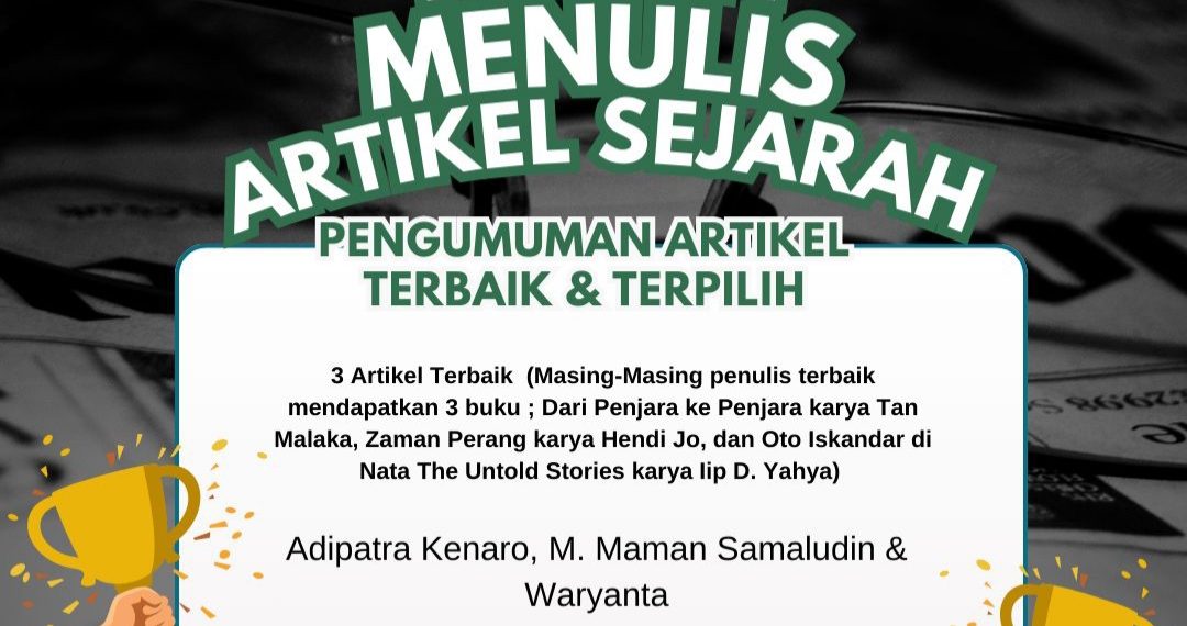 144 Peserta Meriahkan Pekan Menulis Artikel Sejarah HUT ke-1 Temu Sejarah