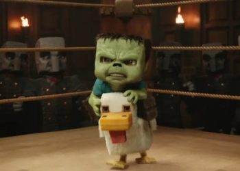 minecraft movie chicken jockey