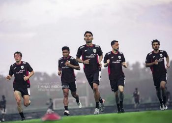 Sesi latihan Timnas Indonesia jelang lawan China. (Foto: PSSI)
