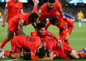 Timnas China tidak terpengaruh cuaca panas di Indonesia. (AAP Image via REUTERS/Matt Turner)