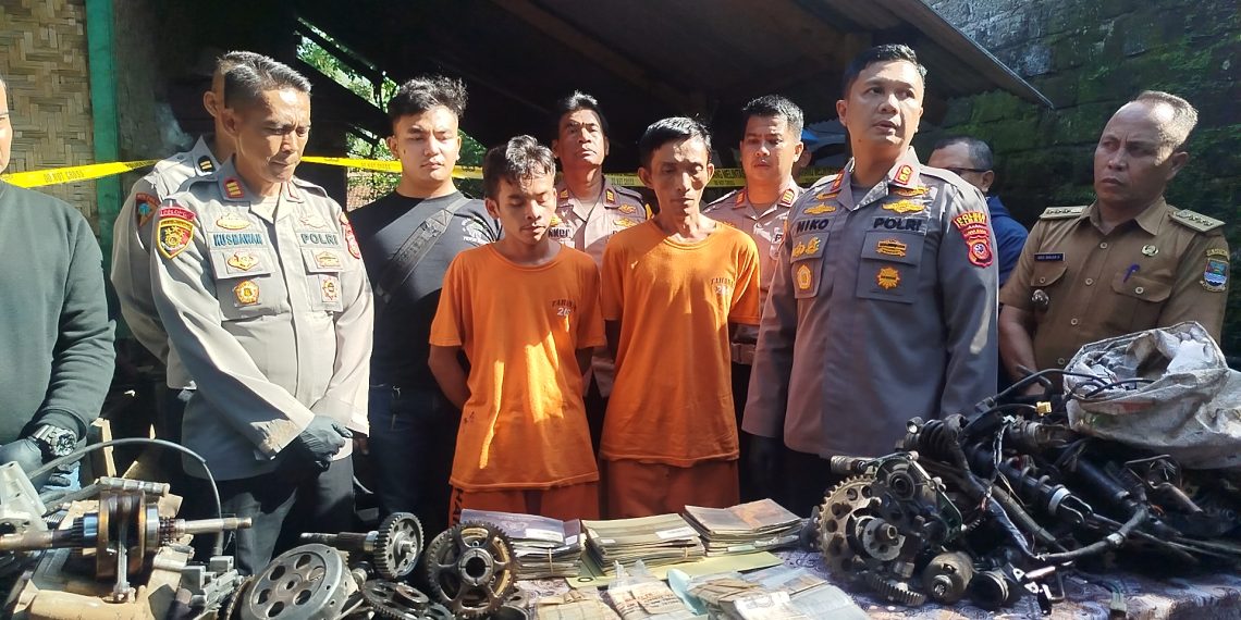 Praktik Kanibalisasi Motor Curian