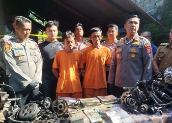 Praktik Kanibalisasi Motor Curian