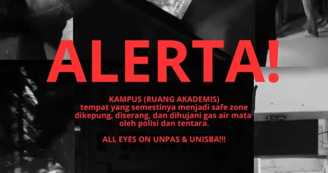 Unisba dan Unpas Diserang Gas Air Mata, Mahasiswa Tumbang Massal