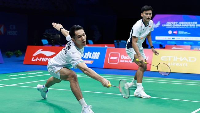 Fajar Alfian/M Shohibul Fikri gagal ke final China Masters 2025. (Arsip PBSI)