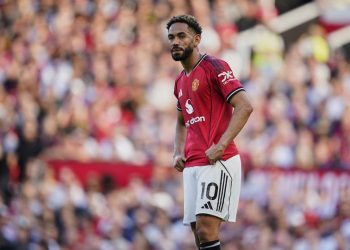 Penyerang Manchester United, Matheus Cunha. (c) AP Photo/Dave Thompson