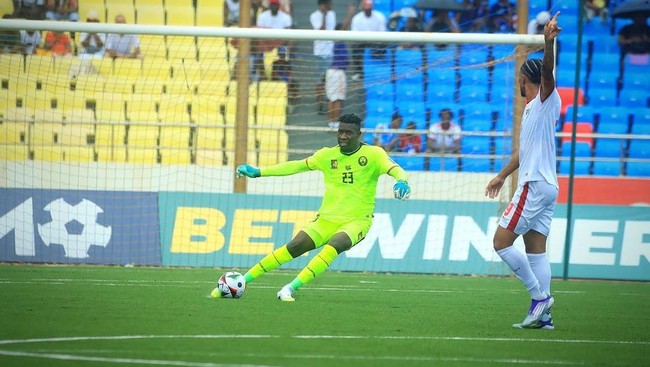 Andre Onana saat memperkuat Kamerun melawan Cape Verde di Kualifikasi Piala Dunia 2026. (Dok. @lionsindomptablesofficiel)