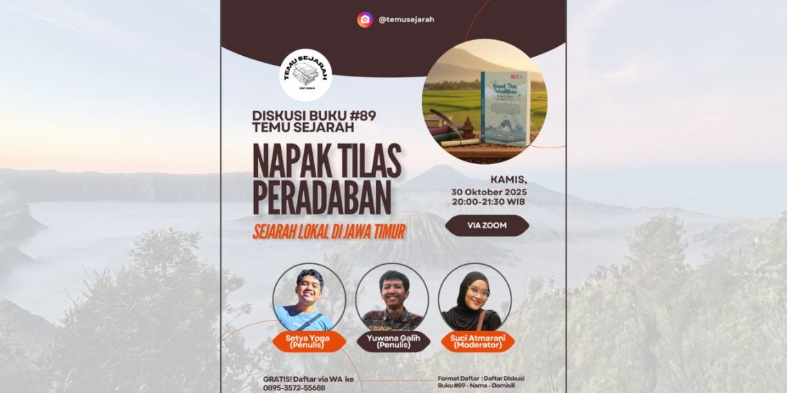 Temu Sejarah Angkat Jejak Peradaban Jawa Timur dalam Diskusi Buku ke-89