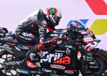 Marco Bezzecchi mendapat hukuman di MotoGP Australia 2025. (ANTARA FOTO)