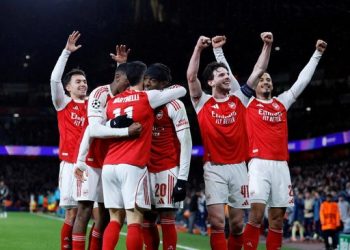 Arsenal sukses mengalahkan Bayern Munchen di Liga Champions. (Action Images via Reuters/Peter Cziborra)