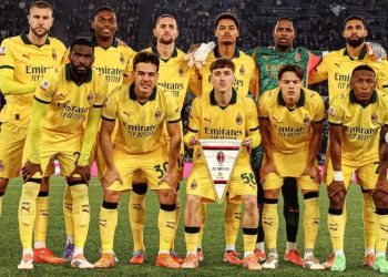 Dengan starting XI yang diisi banyak pemain cadangan, AC Milan dikalahkan Lazio 0-1 di babak 16 besar Coppa Italia, Kamis (4/12/2025), di Stadion Olimpico. (instagram @acmilan)