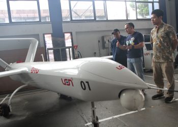 PT Len Industri Produksi Drone UAV dan Becak Listrik, Drone UAV BLOS Indonesia, Target Drone Jet PT Len, Becak Listrik Bandung, Teknologi Pertahanan Nasional. (Eci/pasjabar)