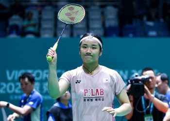 Unggulan pertama, An Se-young nyaris saja kalah pada babak pertama Malaysia Open 2026. (AFP)