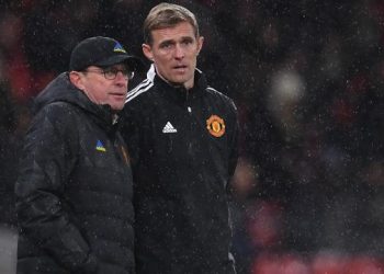 Asisten pelatih Manchester United, Darren Fletcher. (AFP/Paul Ellis)