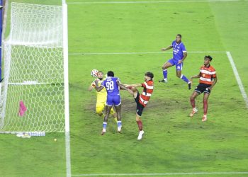 Proses gol Ramon Tanque ke gawang Madura United. (Foto: Official Persib)