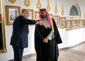 Presiden Amerika Serikat Donald Trump menerima kunjungan Putra Mahkota Arab Saudi Mohammed bin Salman di Gedung Putih, Washington, 18 November 2025. whitehouse.gov